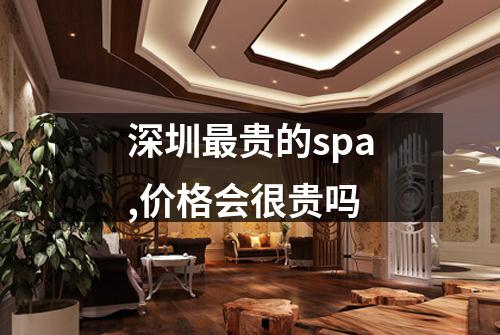 深圳最贵的spa,价格会很贵吗