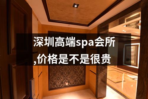 深圳高端spa会所,价格是不是很贵