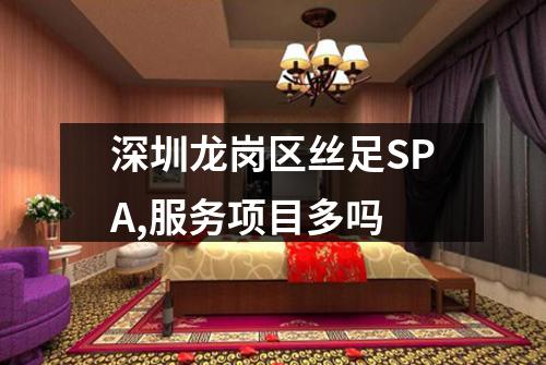 深圳龙岗区丝足SPA,服务项目多吗