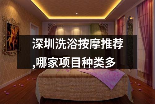 深圳洗浴按摩推荐,哪家项目种类多