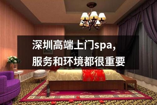 深圳高端上门spa,服务和环境都很重要