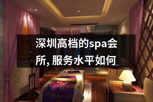 深圳高档的spa会所, 服务水平如何